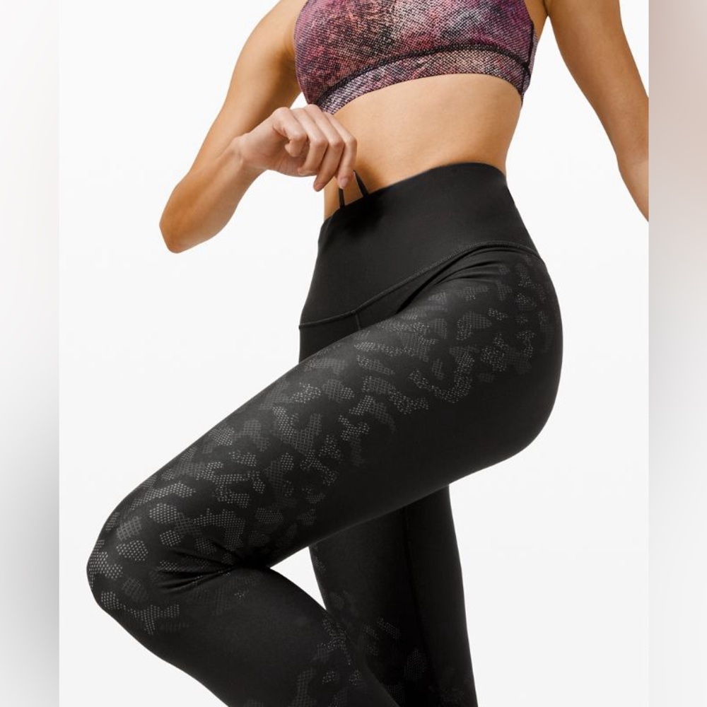 Lululemon Mapped Out High Rise Tight 28" *Camo - Size 4